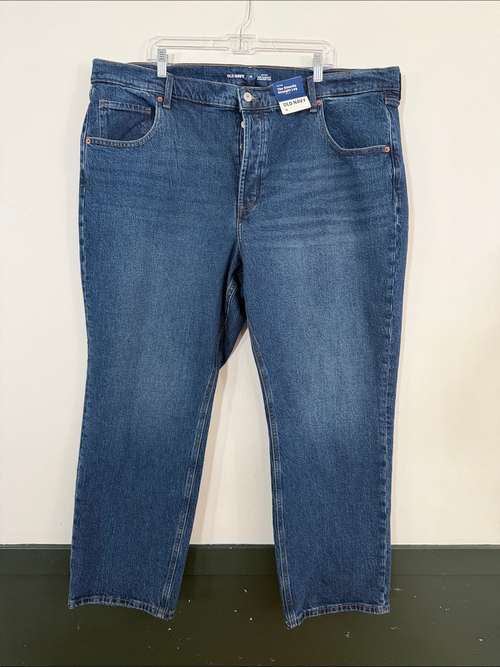 Old Navy Slouchy Straight Leg Jeans - Medium Blue